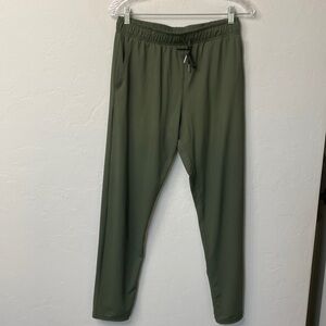 Zyia green nylon athletic pants size small.